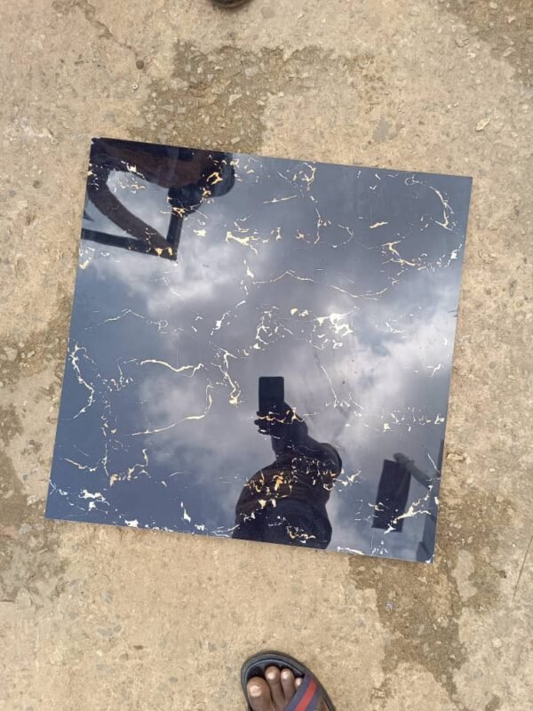 Black Glazed Floor Tile