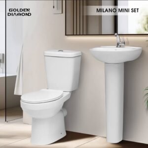 Toilet and Sink 101 Milano Mini Set