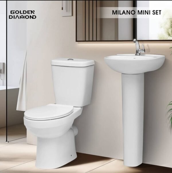 Toilet and Sink 101 Milano Mini Set