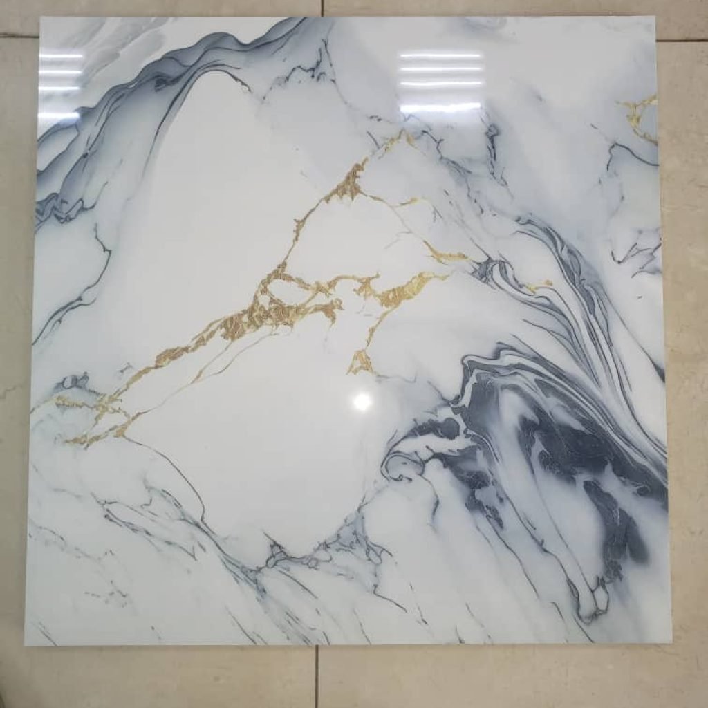 White Glazed Floor Tile